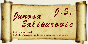 Junoša Šalipurović vizit kartica